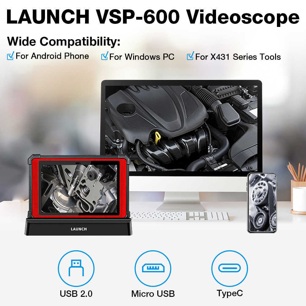Launch X431 VSP-600 Video Scope Add-On for Launch X431 Scanners and Any Android devices Launch X431 VSP-600 Video Scope for Launch X431 and Any Android devices launch vsp600,vsp600 video scope,launch vsp-600,vsp-600 endocope,vsp600 videoscope,vsp600 insection tool