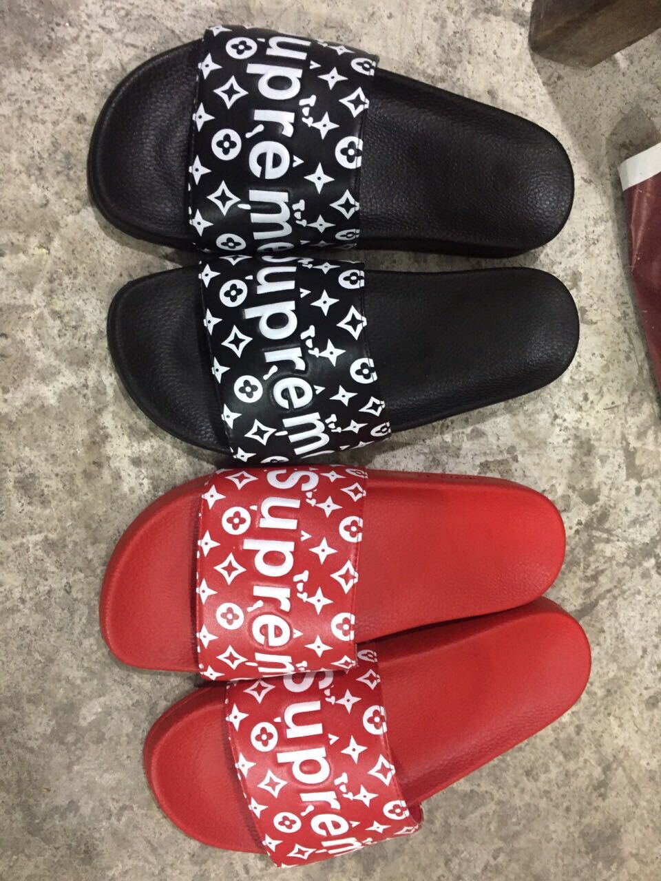 Supreme LV Slippers Summer sandals with BOX 36-47