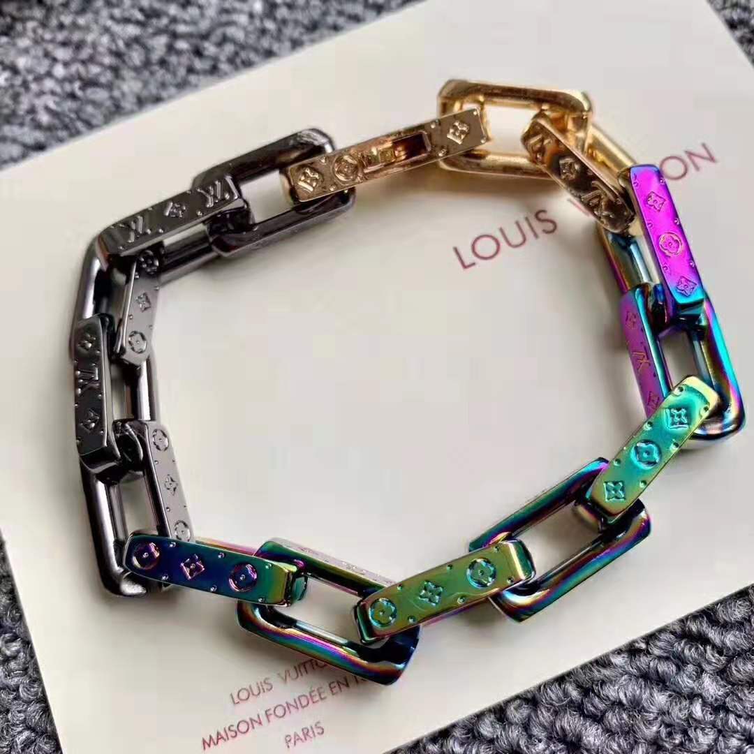 Louis Vuitton, Jewelry, Copy Authentic Louis Vuitton Nano Monogram Bracelet  Size 9