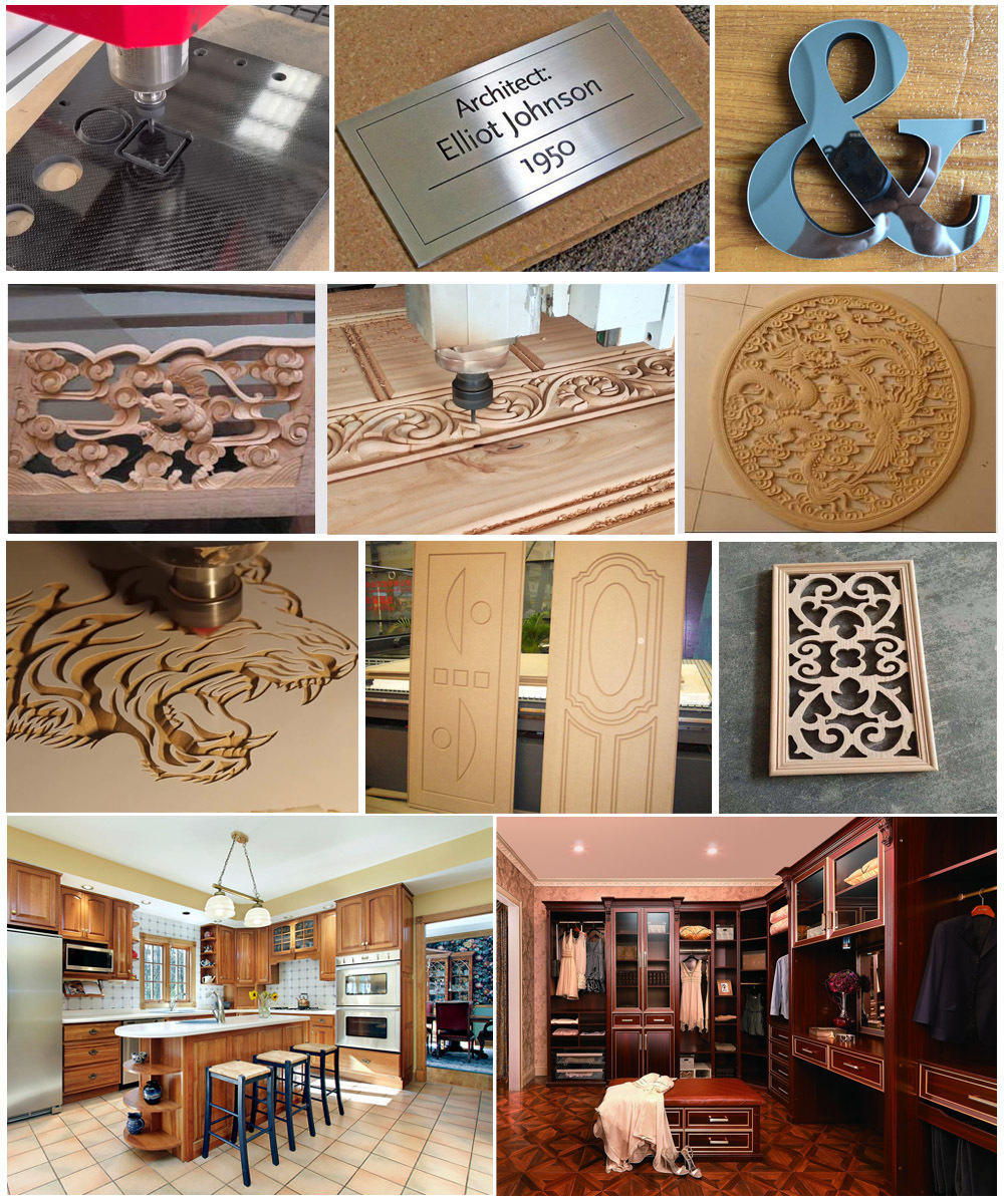 3d cnc milling machine Multi-function 3D cnc milling machine cut and carve nonmetal materials