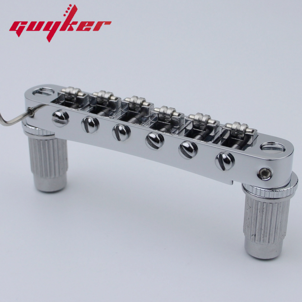 Guyker TuneOMatic Roller Saddle Guitar Bridge For LP SG 6 String