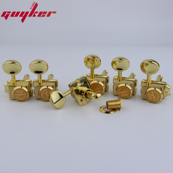 GUYKER Vintage Locking Tuners Nut Style Gold Electric Guitar Machine