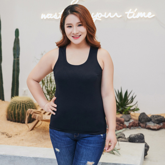 Plus size cotton camisoles vest top for women