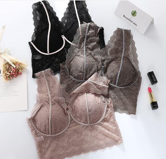 Soft lace comfortable free size camisole bralette
