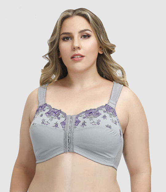 Plus size front closure full figure large size bra for women