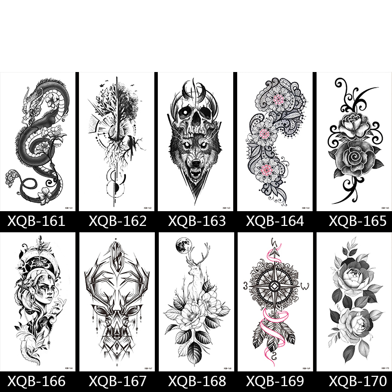 Cool Half-arm Waterproof Disposable Original Temporary Tattoo Stickers #XQB-161-200 Cool Half-arm Waterproof Disposable Original Temporary Tattoo Stickers