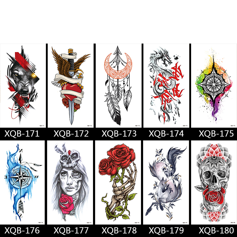 Cool Half-arm Waterproof Disposable Original Temporary Tattoo Stickers #XQB-161-200 Cool Half-arm Waterproof Disposable Original Temporary Tattoo Stickers