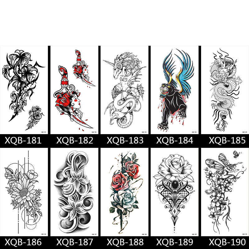 Cool Half-arm Waterproof Disposable Original Temporary Tattoo Stickers #XQB-161-200 Cool Half-arm Waterproof Disposable Original Temporary Tattoo Stickers