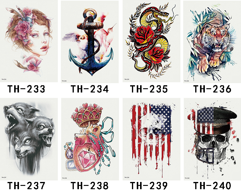 Fashion Tattoo Sticker Half Arm Flower Cute Girl With Greek Mythology Horoscope #TH-201-240 Tattoo Sticker Half Arm Cute Girl With Greek Mythology Horoscope