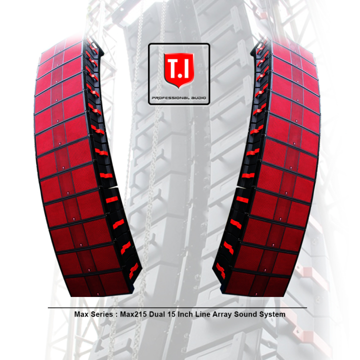 MAX215 T.I Unique Design Dual 15'' Line Array