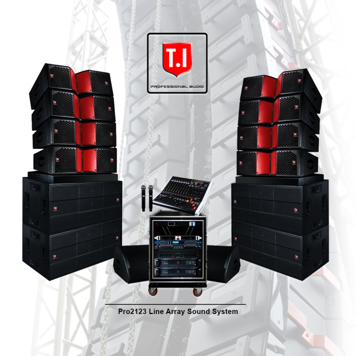 pro 2123 double 12 inch line array sound system