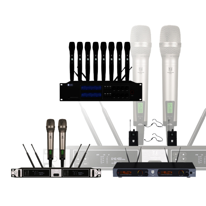 K-880 Pro UHF Dual Channels Wireless Microphone System