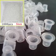 1000pcs/Bag White Tattoo Ink Plastic Tattoo Ink Caps Clean Pigment Holder Cup Cap