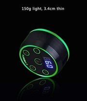 Yaba Tattoo Supply Upgraded Aurora II Power Supply 2Nd Gen Colorful Voltage Fits All Tattoo Machine,Black