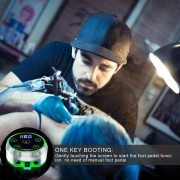 Yaba Tattoo Supply Upgraded Aurora II Power Supply 2Nd Gen Colorful Voltage Fits All Tattoo Machine,Black