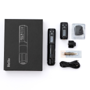Newest Hello Wireless Tattoo Pen with Replaceable connector Set