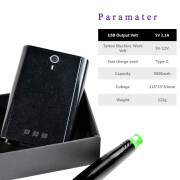 Portable Rechargeable Rechargeable Power Bank Tattoo Power Supply