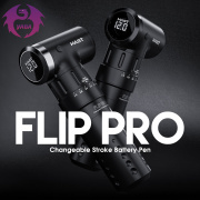 Yaba Tattoo Supply Flip Pro Wireless Tattoo Pen Machine with Changeable 2.6-4.0mm Strokes