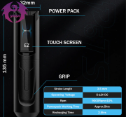 Yaba Tattoo Supply Newest Arrived Touchscreen Bluetooth Wireless Battery Tattoo Pen Machine