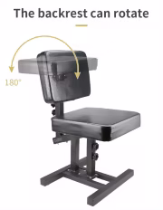 Yaba ProArtist Multifunctional Tattoo Chair Workstation with Adjustable Armrest