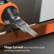 Newest Yaba Tattoo Needles Cartridges with Membrane Professional Disposable Finger Ledge Cartridges 20Pcs/Box