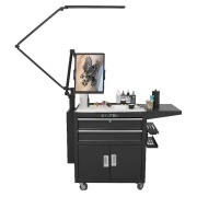 Yaba Tattoo Supply MULTIFUNCTIONAL AND CONVENIENT TATTOO Working Station With Light Set