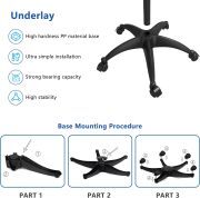 Yaba Tattoo Supply Aluminum Tattoo Tray with Wheels Trolley Adjustable Height