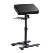 Yaba Tattoo Armrest Stand Legrest Bracket, Tattoo Arm Rest with Non-Slip Base, Height Adjustable, Tiltable, Thickened Black Leather Cushion with Tattoo Supplies Storage Panel