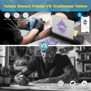Yaba Tattoo Supply Wireless Tattoo Stencil Printer Machine, Rechargeable Tattoo Printer, Artists & Beginner Friendly