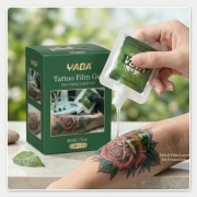 YABA Tattoo Film Gel 30ml Fast-Drying Protective Gel for Fresh Tattoos 3PCS Set with Natural Botanical Extracts Aloe Vera Glycerin Allantoin Panthenol Vitamin E