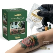 YABA Tattoo Film Gel 30ml Fast-Drying Protective Gel for Fresh Tattoos 3PCS Set with Natural Botanical Extracts Aloe Vera Glycerin Allantoin Panthenol Vitamin E