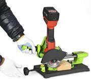 Angle grinder stand grinder holder cutter support cast iron base compatible for 4.5"inch Angle grinder to Miter Saw Wood Working (USAPatented-Design Universal Angle grinder Stand)