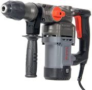 PTS Corded Rotary Hammer Drill 1”26mm 10Amp 110V Combination Rotary Hammer | SDS Plus | 3 Modes | 2x Brushes, Oil Cap Wrench, Grease, 3x Drills, 2x Chisels‚ and Case Set