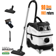 PTS Wet Dry Blow Vacuum 3 in 1 Shop Vacuum Cleaner with More Than 18KPA Powerful Suction Great for Garage, Home, Workshop, Hard Floor and Pet Hair 8 Gallon Large Capacity 6 Peak Hp 1200W