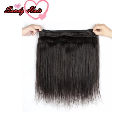 9A grade Virgin Human Hair Straight Hair Bundles Sandy hair extensions for customers