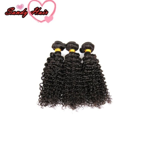 3 bundles 9A Virgin human hair extensions curly human hair