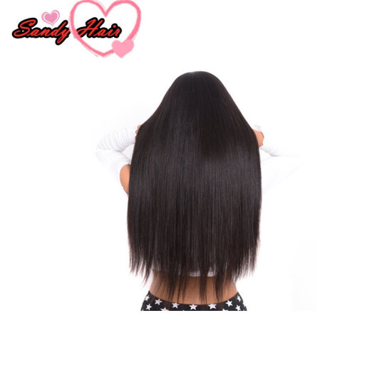 Sandy hair products virgin human hair frontal lace wig with straight hair