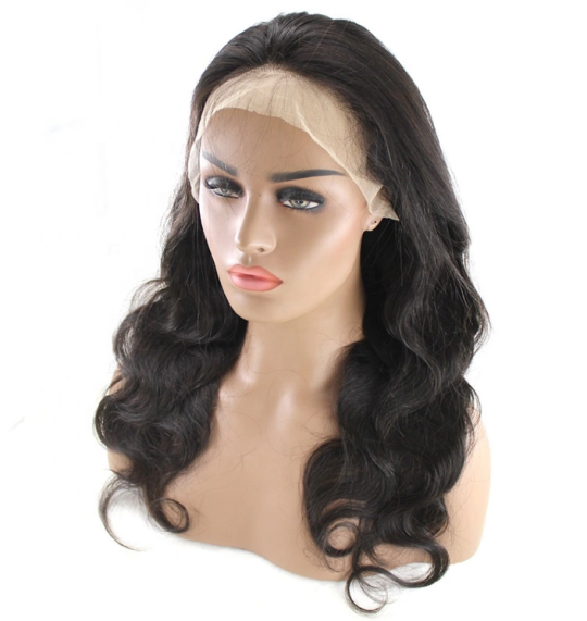 Sandy hair 13*4 frontal lace wigs virgin human hair products body wave frontal lace wig swiss lace transparent lace
