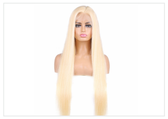 Sandy hair 613 blond 13*4 frontal lace wigs virgin human hair frontal lace wig with 613 hair bundles