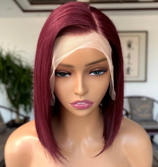 color bob wig 13*4 frontal lace wig 150% density