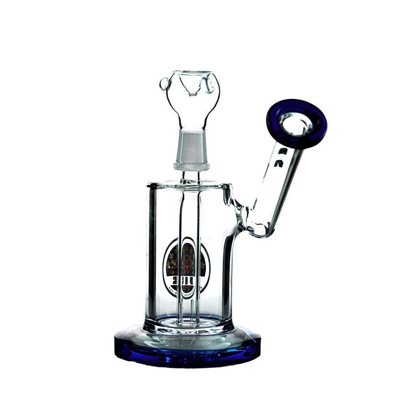 6 Inch Cheap Bong Small Sidecar Bubbler Mini Glass Water Pipe Dab Rig