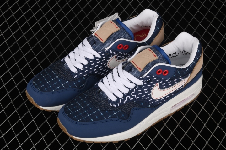 denham x nike air max 1 blue