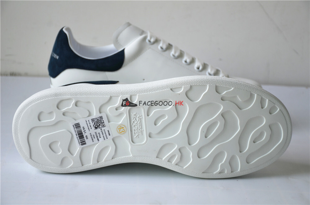 white and blue alexander mcqueen's