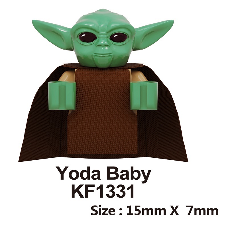 Star Wars Minifigures Baby Yoda Darth Vader Dameron Mandalorian Jango Boba Fett 