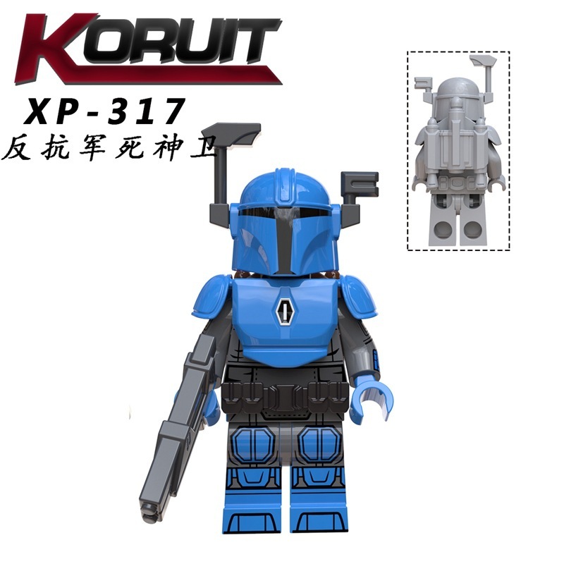 XP310 XP311 XP312 XP313 XP314 XP315 XP316 XP317 KT1041 Building Blocks Star Wars Rey Fett Luke Skywalker Mandalorian Figures Children Toys 