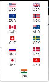 What currencies do your accept for payment?