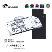 Bykski A-XF6800-X GPU Water Block For XFX RX6800 Overseas Edition, With Backplane for Watercooling System??