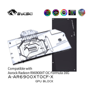Bykski GPU Block For Asrock RX 6900XT OC Formula 16G, With Backplate GPU Water Cooling Cooler, A-AR6900XTOCF-X Bykski GPU Block For Asrock RX 6900XT OC Formula 16G, W | FormulaMod
