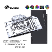 Bykski GPU Block For Sapphire RX 6600XT / Dataland RX 6600XT 8G X , Full Cover GPU Water Cooling Cooler A-SP6600XT-X Bykski GPU Block For Sapphire RX 6600XT / Dataland RX 6 | FormulaMod