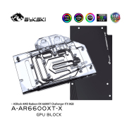 Bykski GPU Water Block for ASRock AMD Radeon RX 6600XT Challenger ITX 8GB , Radiator Water Cooling Liquid Cooler, A-AR66 Bykski GPU Water Block for ASRock AMD Radeon RX 6600XT | FormulaMod